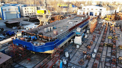 «НІБУЛОН» готує до спуску перше несамохідне судно проєкту В1500