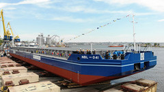 «НІБУЛОН» спустив на воду третє несамохідне судно проєкту В1500