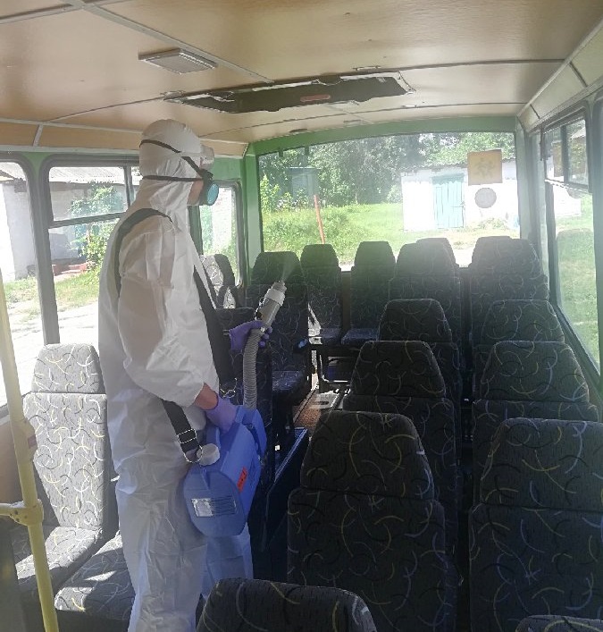 На Чернігівщині Держпродспоживслужба дезінфікує шкільні автобуси