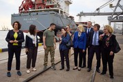 Завантажено перший корабель із українським збіжжям у морському порту «Чорноморськ»