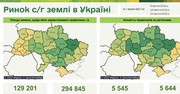 Середня ціна 1 га в Україні становить 38 тис. грн