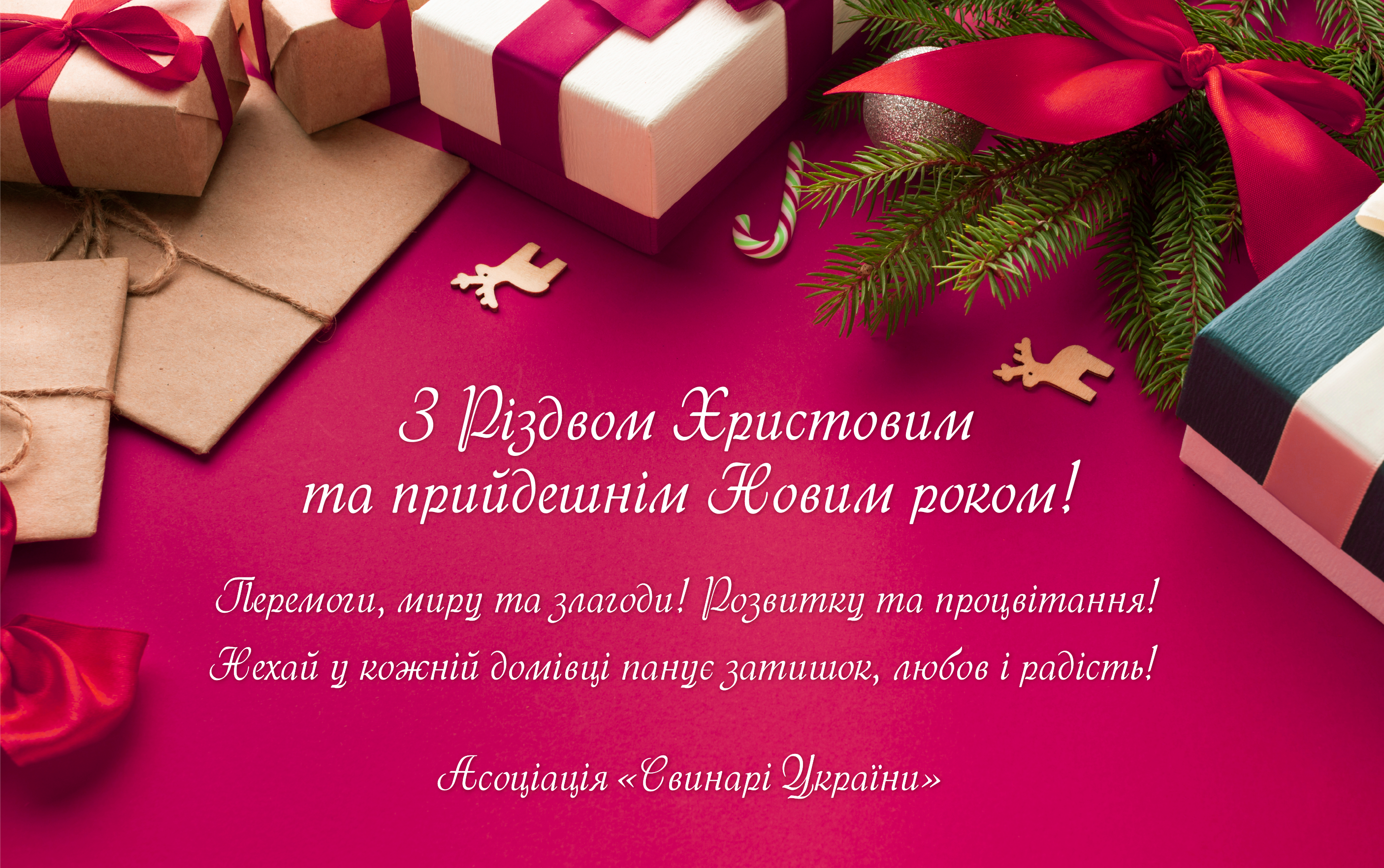 З Різдвом Христовим та прийдешнім Новим роком!