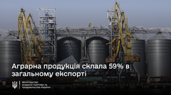 У 2024 році аграрна продукція склала 59% у загальному експорті