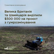 Партнери виділяють пів мільйона доларів на проєкт з пріоритезації в гуманітарному розмінуванні