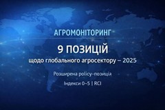 АГРОМОНІТОРИНГ-2025: дев’ять позицій, що формують нову логіку глобального агросектору